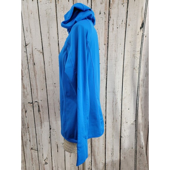 ATHLETA Plush Tech Hoodie Pullover Blue Hooded Sweatshirt Women's Medium EUC - Picture 5 of 11